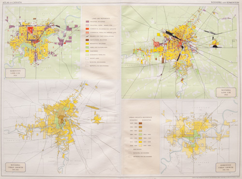 102 Winnipeg and Edmonton MAP 1958